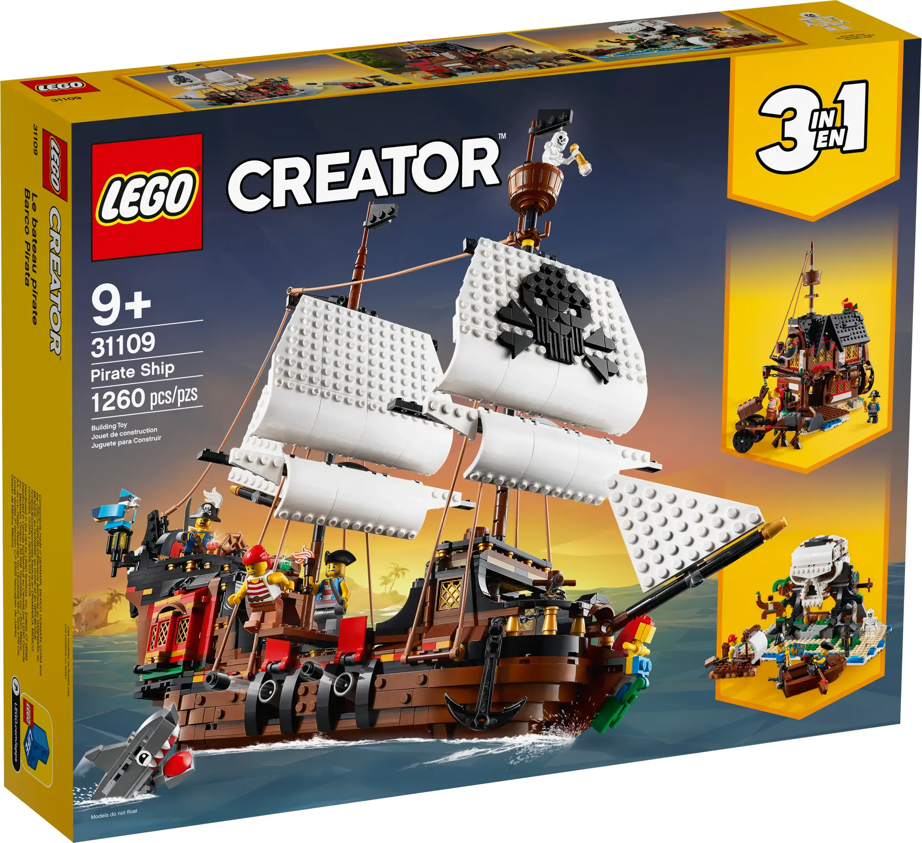LEGO® Creator 3in1 Piratų laivas 31109
