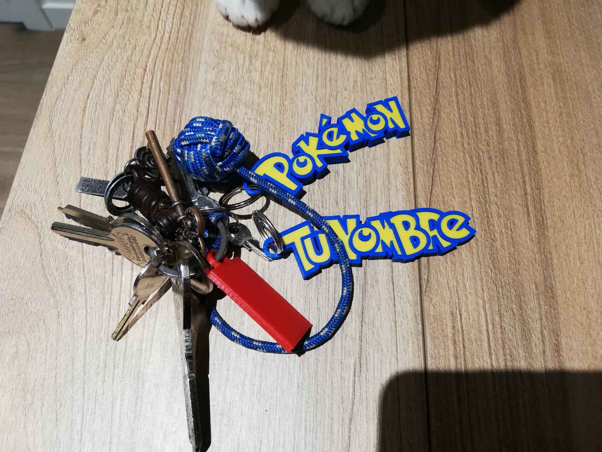 Llavero con Nombre personalizado de Pokémon