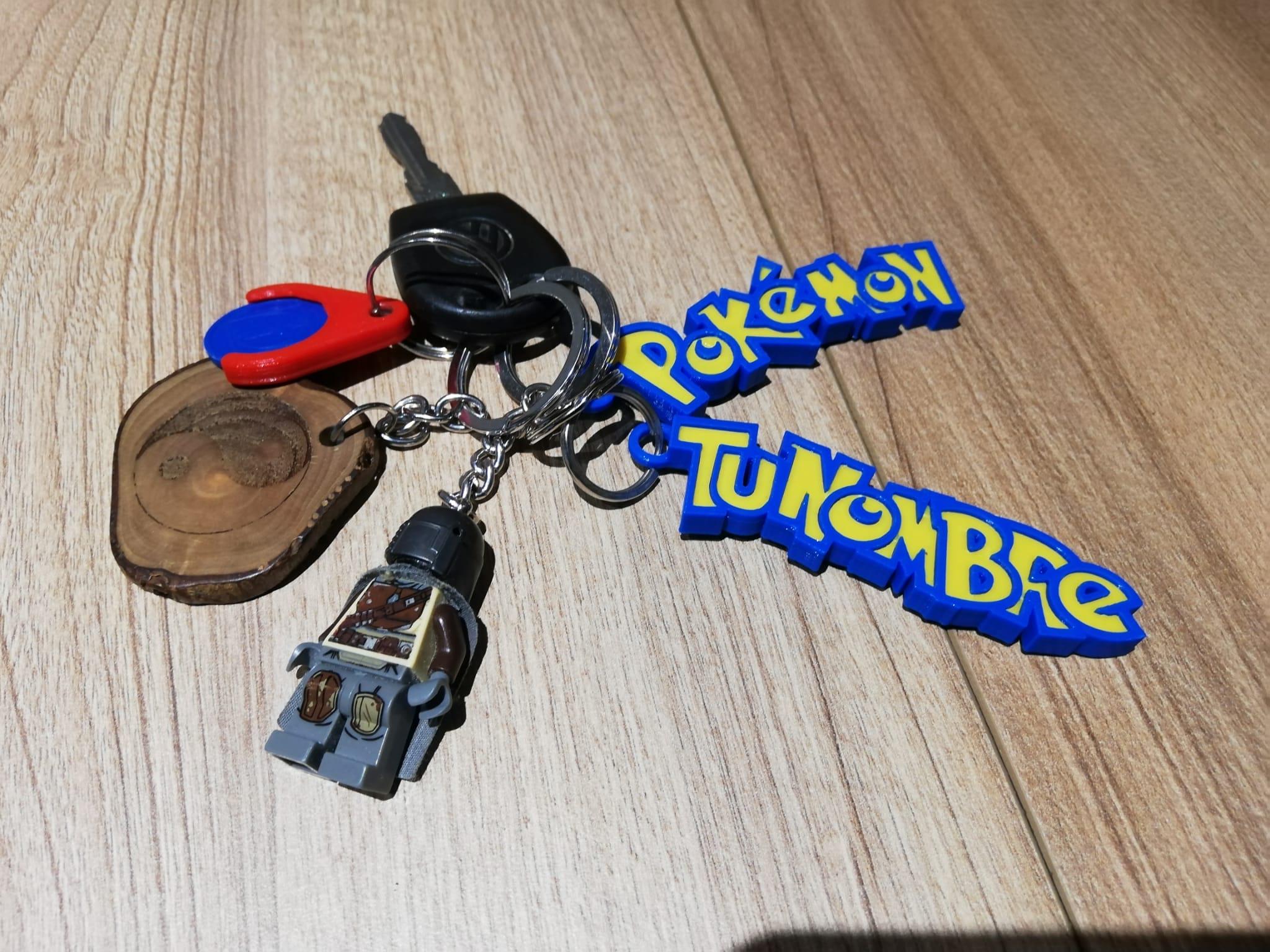 Llavero con Nombre personalizado de Pokémon