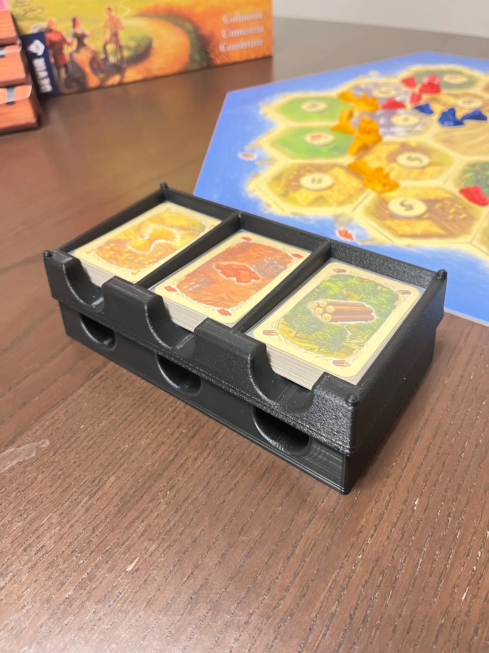 Organizadores  Apilables de Catan: Compatible con Cartas Enfundadas (Pack de 2)