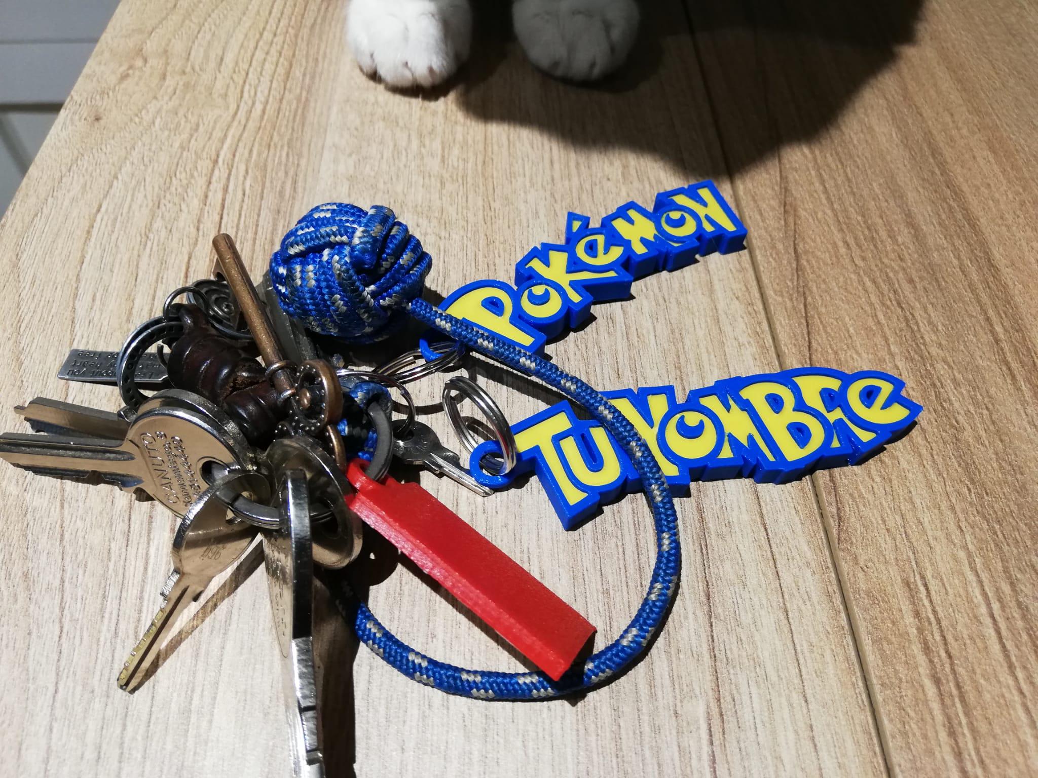 Llavero con Nombre personalizado de Pokémon