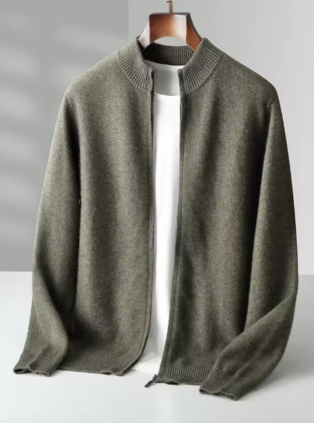 Men's Green Cardigan