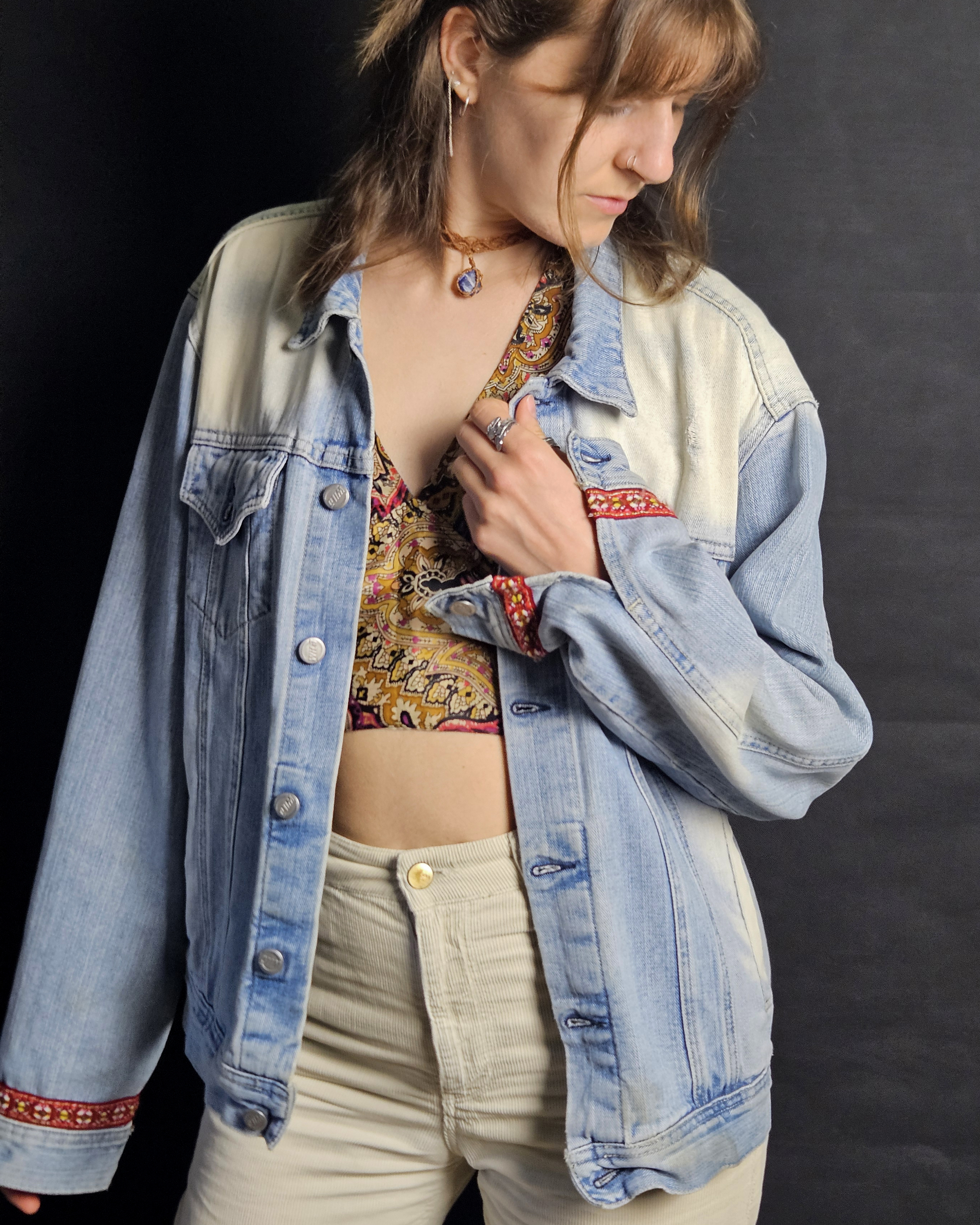 Free Spirit - Embroidered Denim Jacket