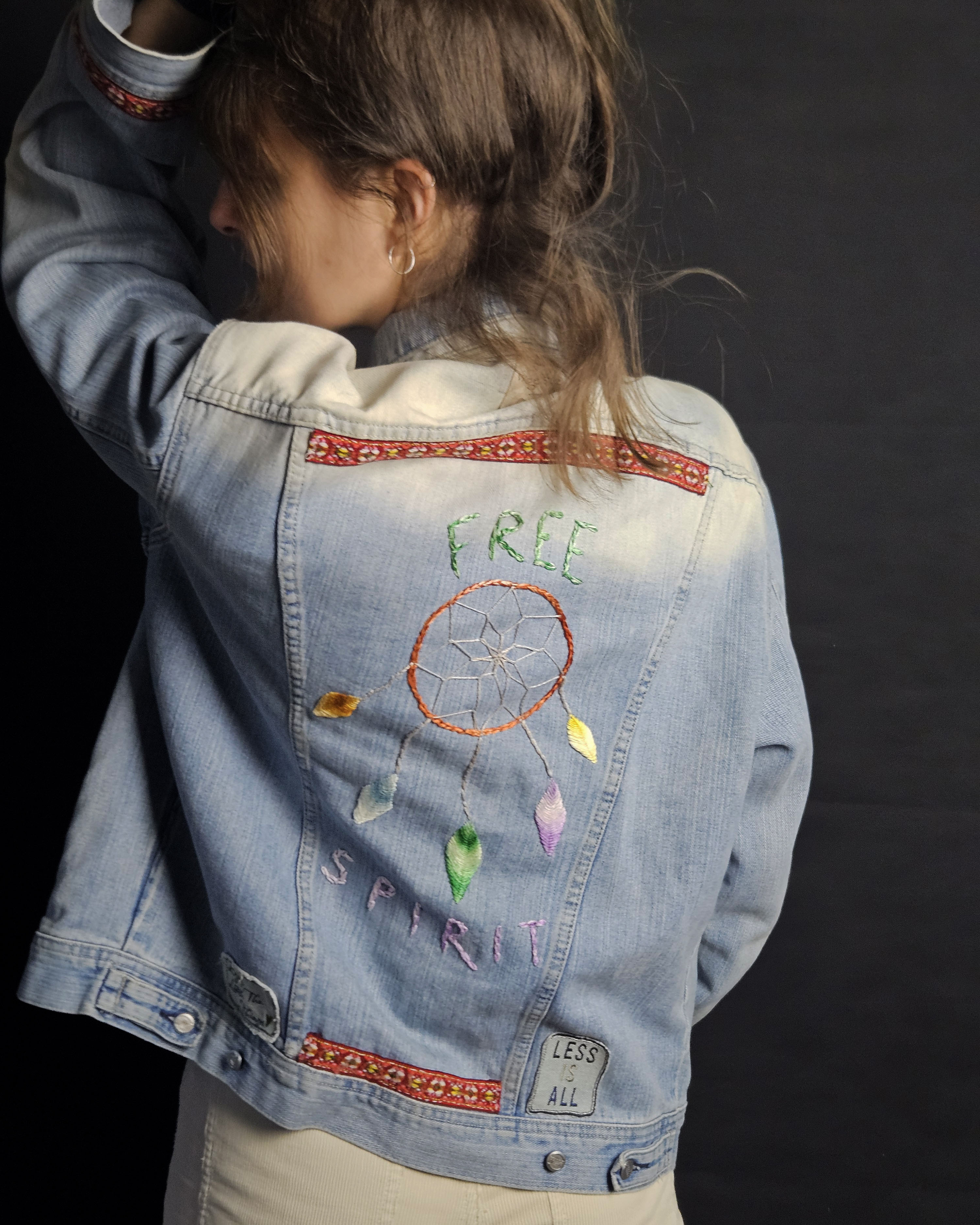 Free Spirit - Embroidered Denim Jacket