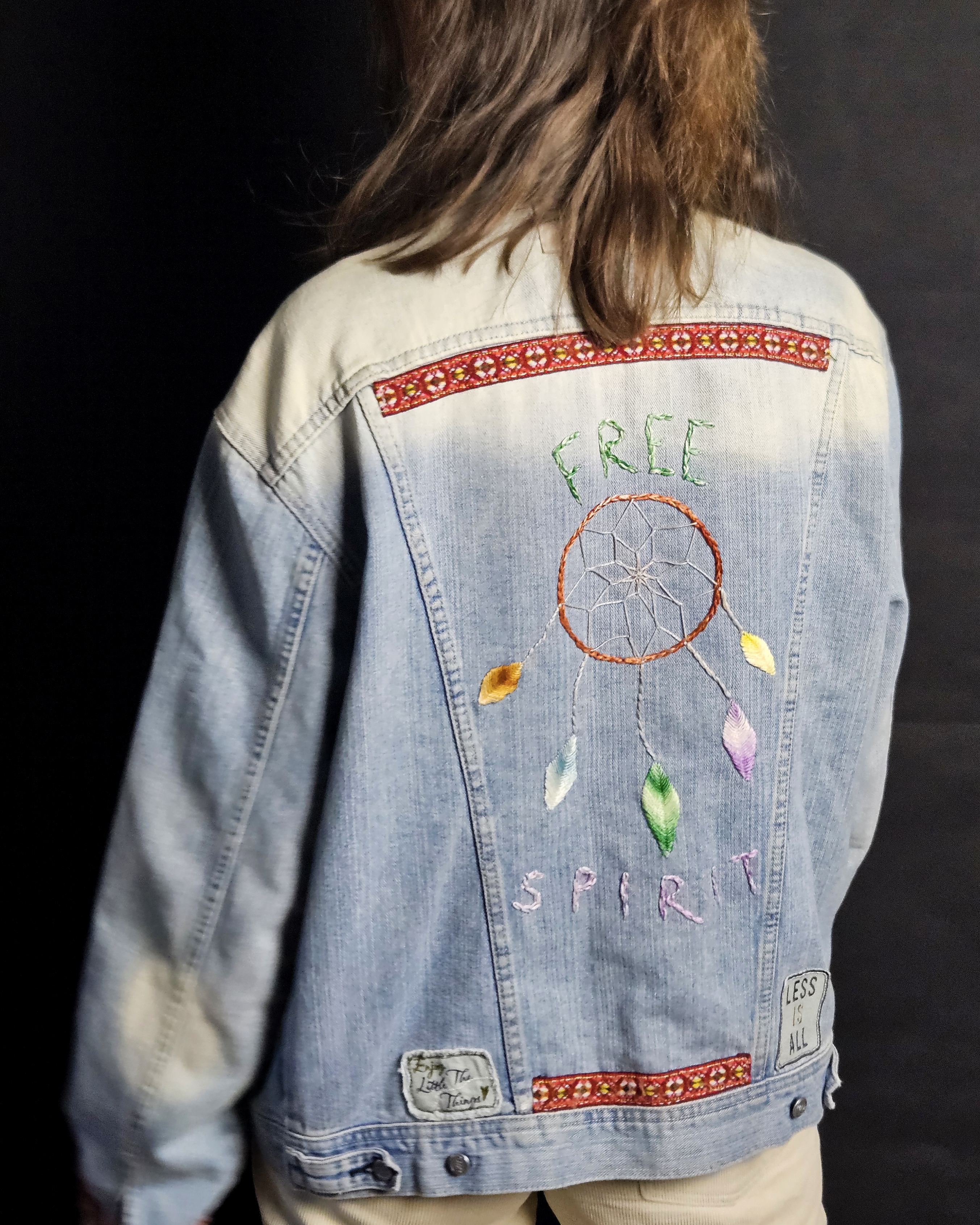 Free Spirit - Embroidered Denim Jacket