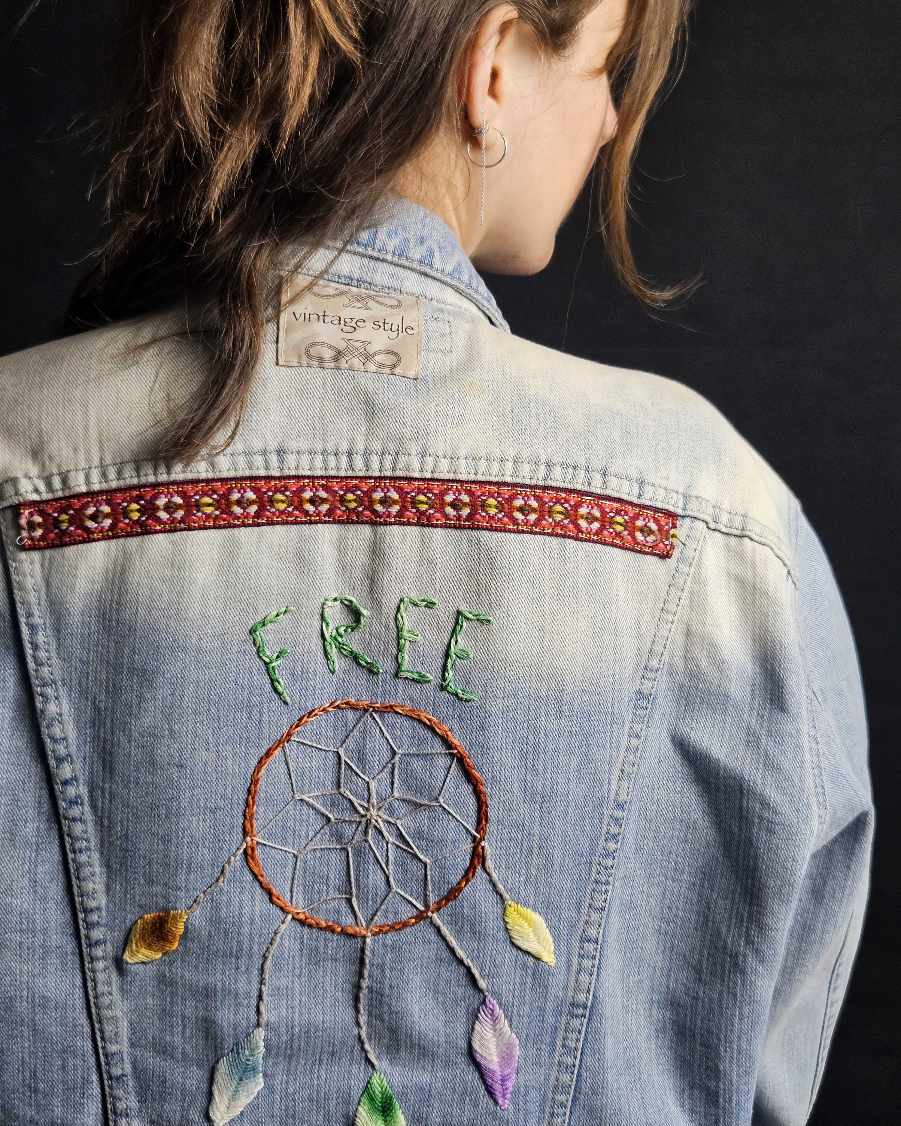 Free Spirit - Embroidered Denim Jacket