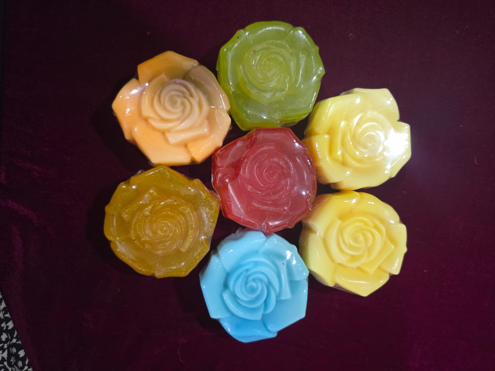 Rose-Shaped Soaps