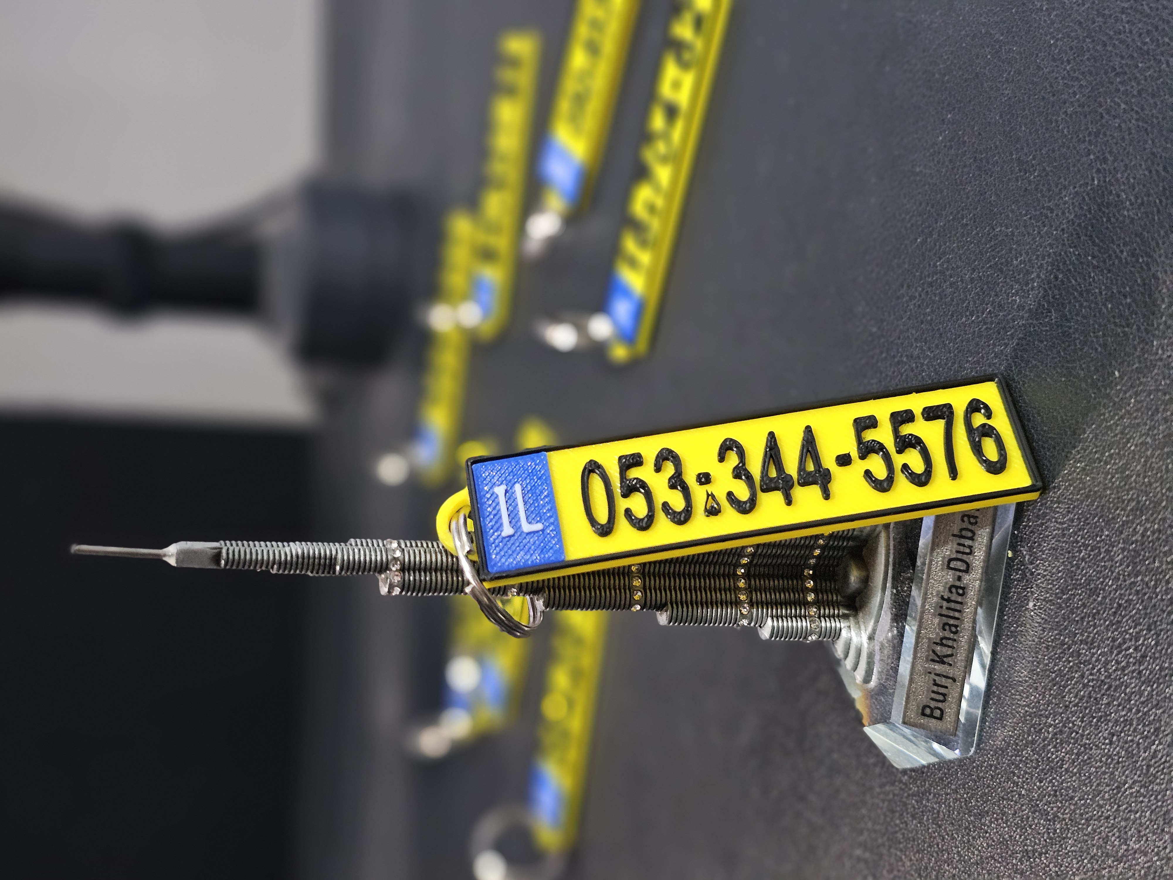 Custom License Plate KeyChain