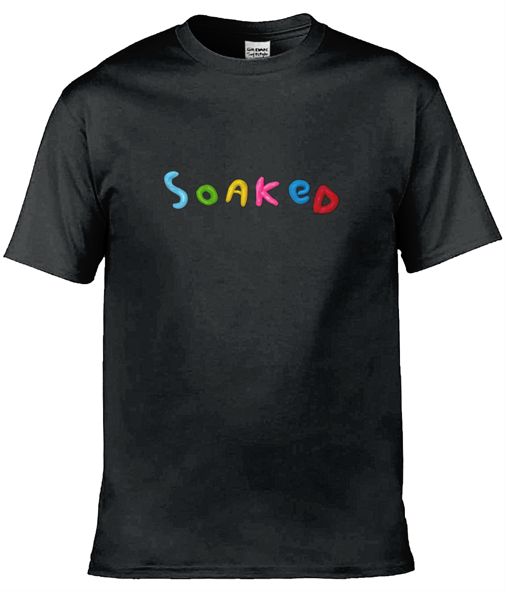 Soaked Logo Black T-Shirt