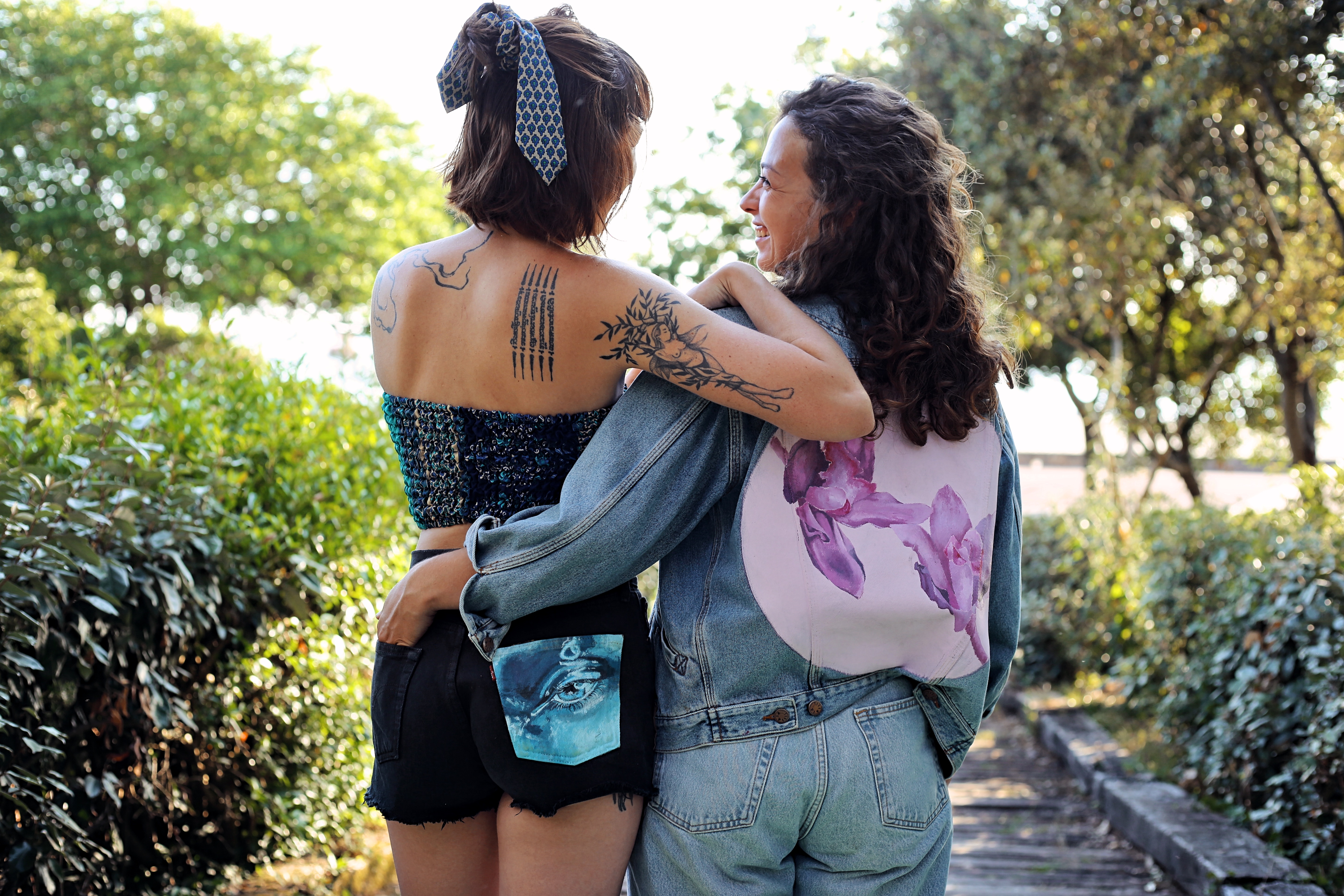 Short Levi’s Custom – Motif Œil Unique (Peint à la main)