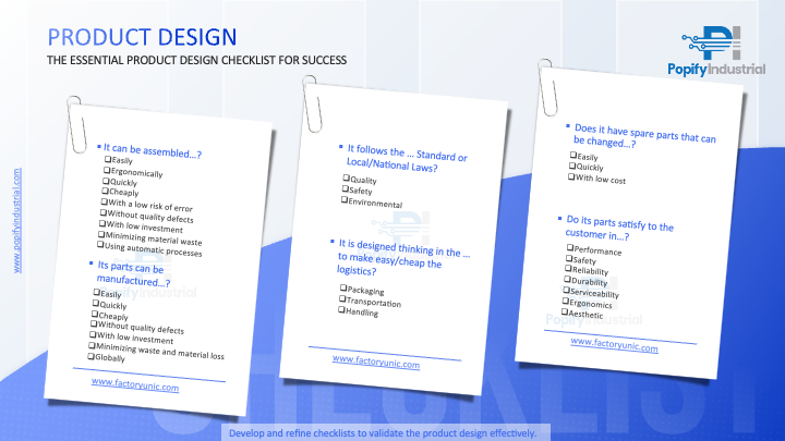 PRODUCT DESIGN - Checklist (PPT)