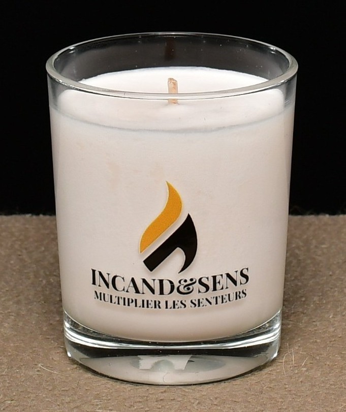 Bougies parfumées artisanales 140gr Transparent