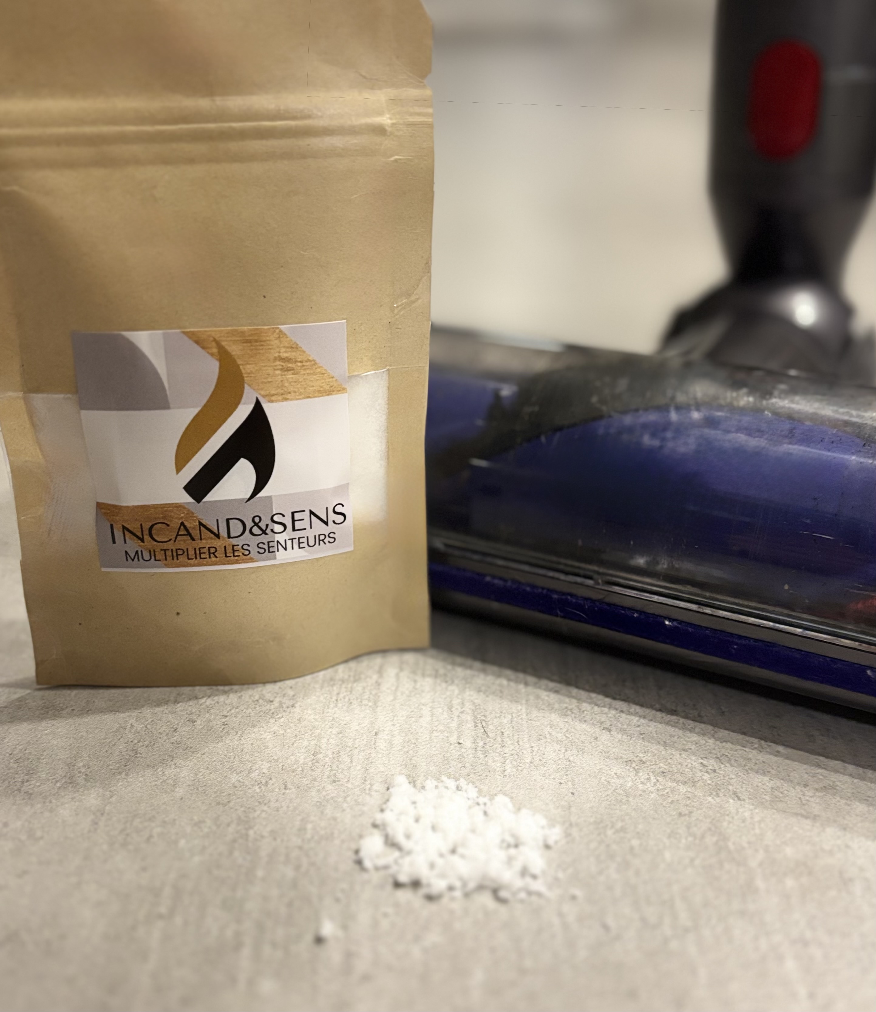 Poudre désodorisante pour aspirateur