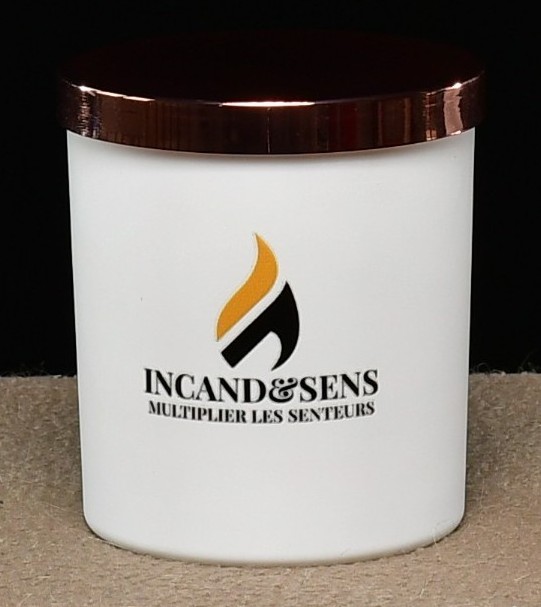 Bougies parfumées artisanales 240gr Blanc