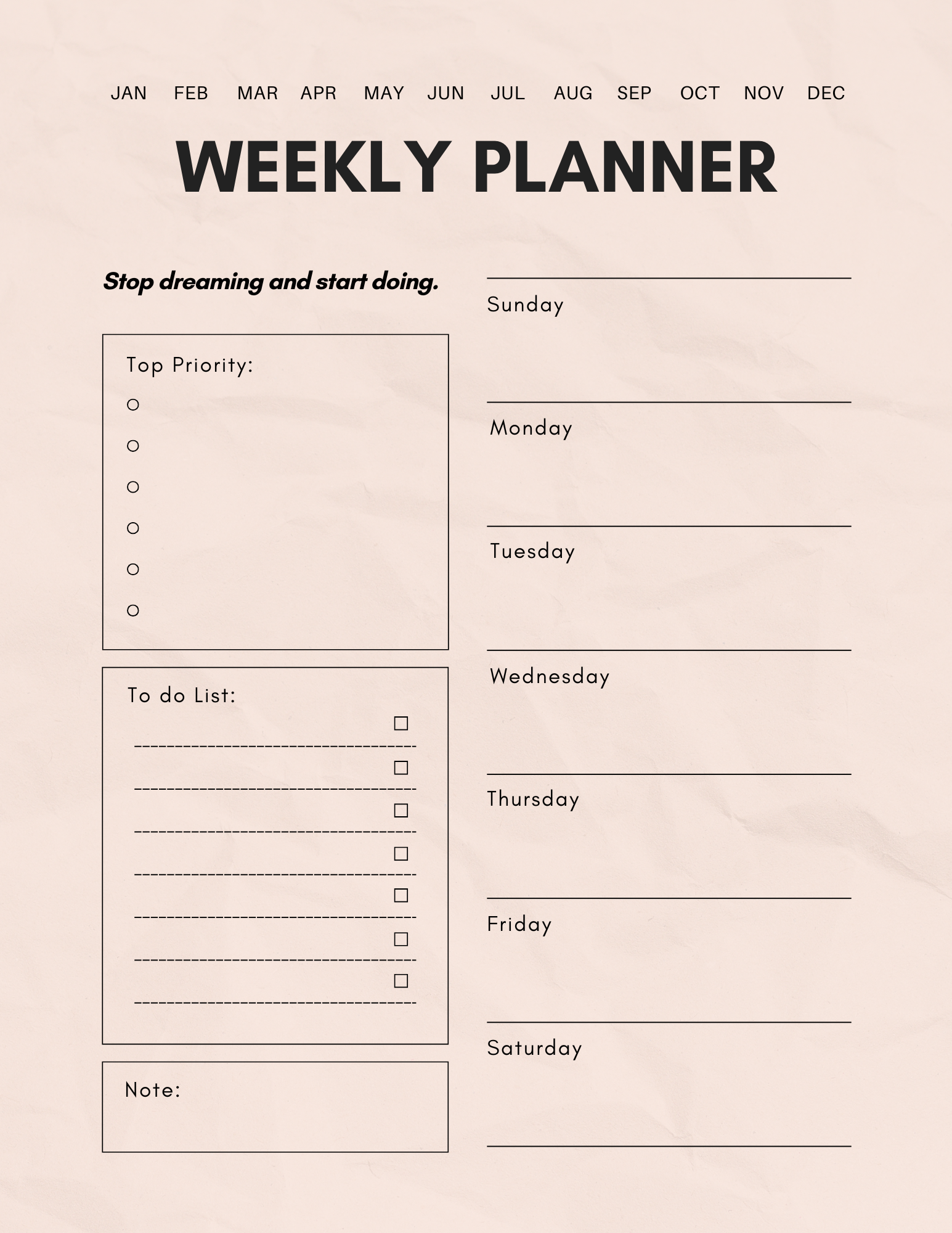 Ultimate Digital Planner | Goal-Setting, Habit Tracking & Weekly Reflections