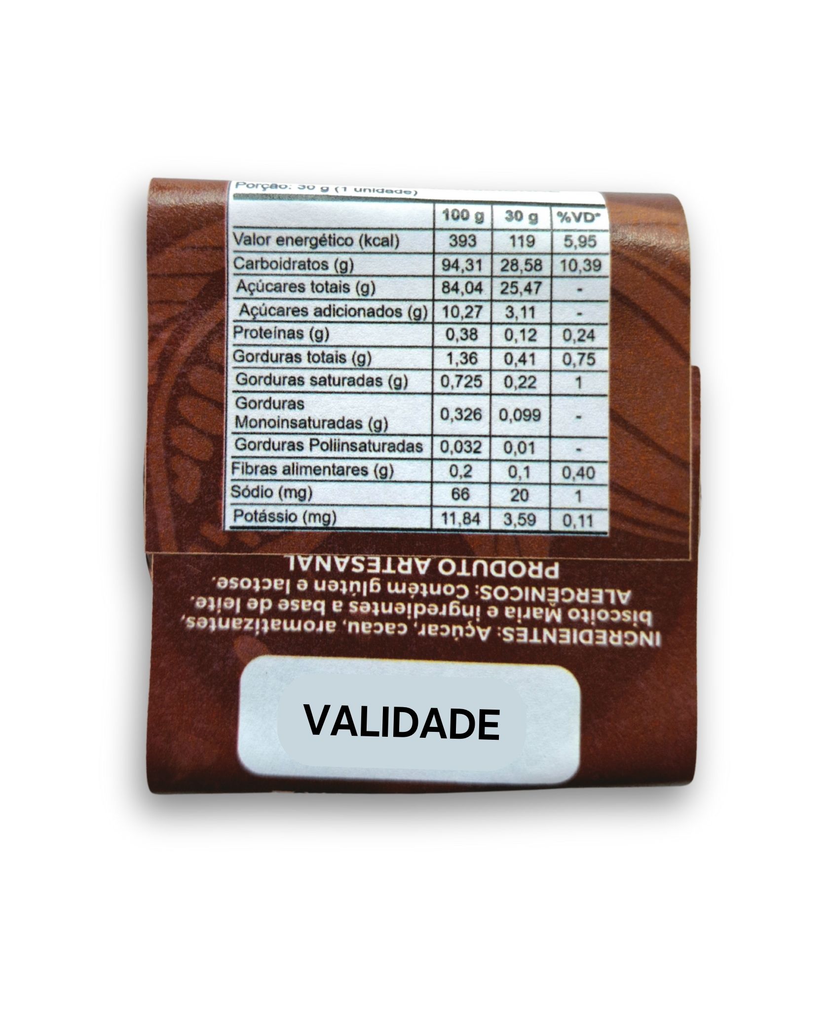 20 TRIJOR com Chocolate Meio Amargo com recheio de Doce de Leite