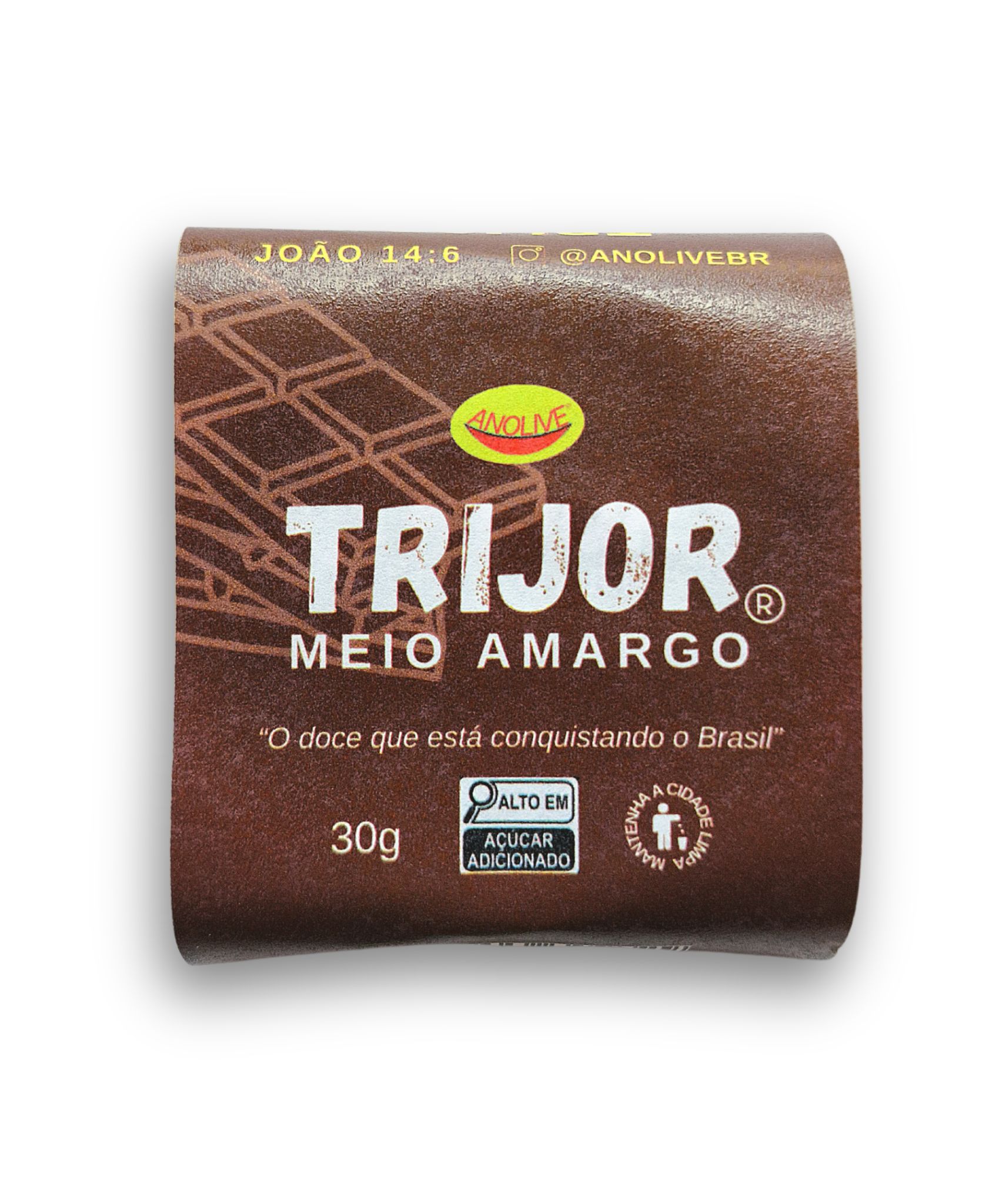 20 TRIJOR com Chocolate Meio Amargo com recheio de Doce de Leite