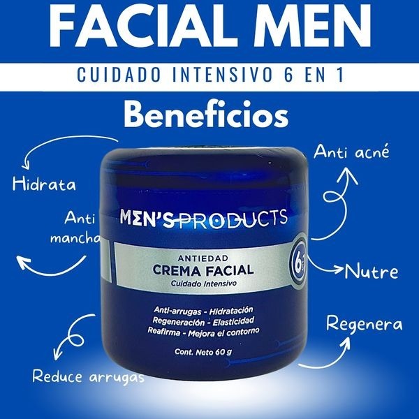 Crema Facial Mens Anti-Acné. Cont. neto 60 g.