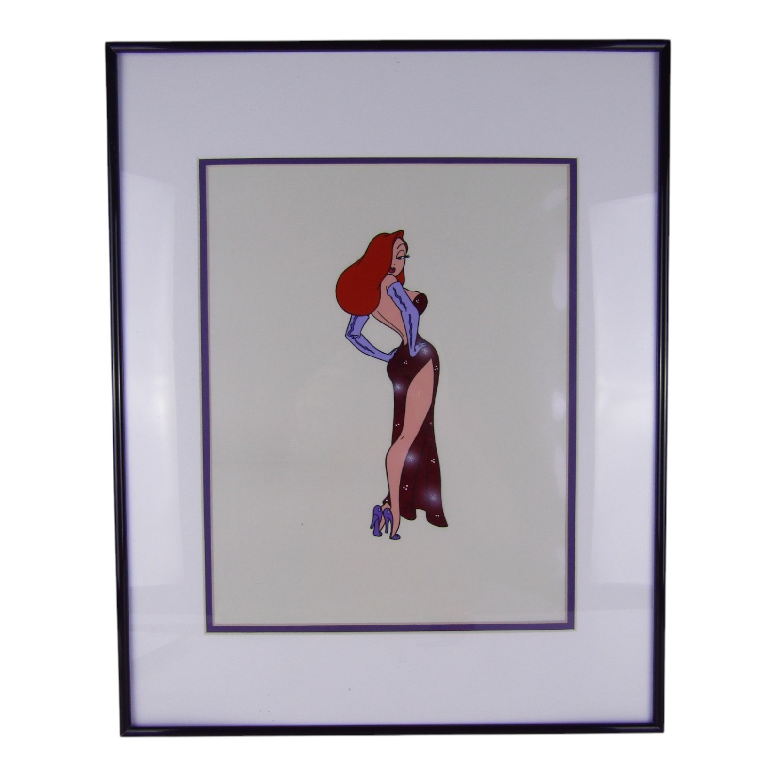 Jessica Rabbit Art Cel, Disney Creator Hand Made 20" x 16" Framed OOAK
