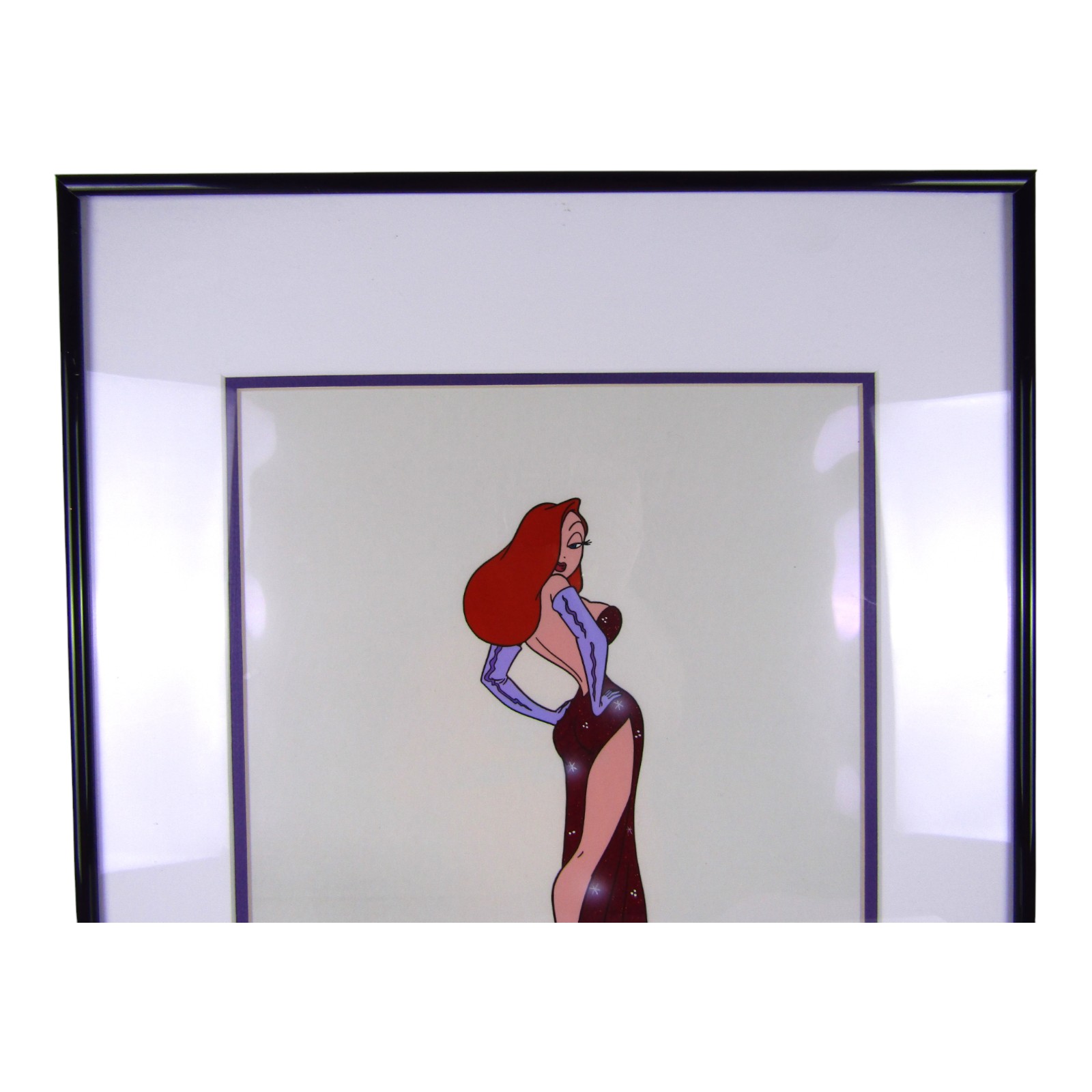 Jessica Rabbit Art Cel, Disney Creator Hand Made 20" x 16" Framed OOAK
