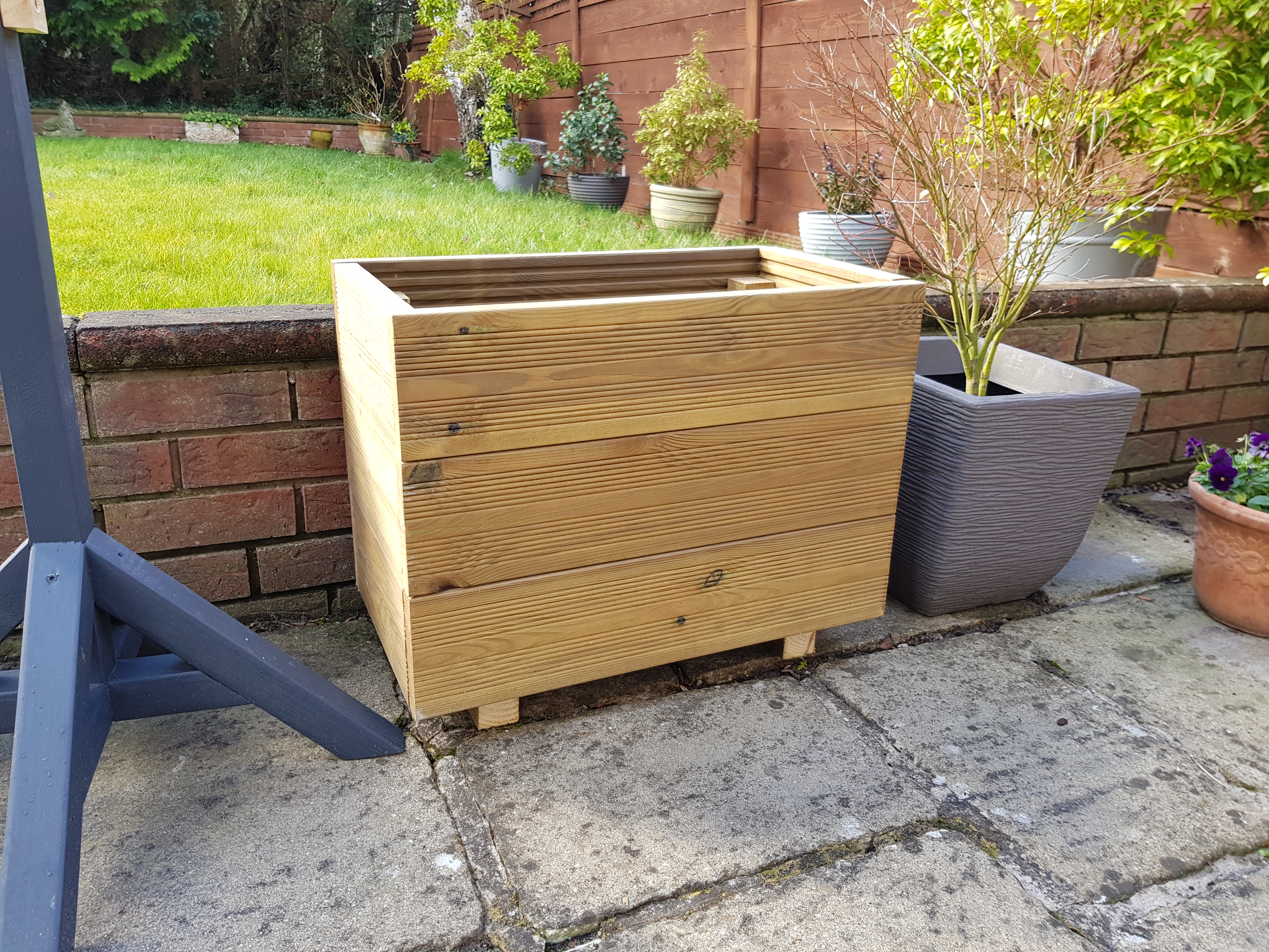Priestclose Wood Triple Planter