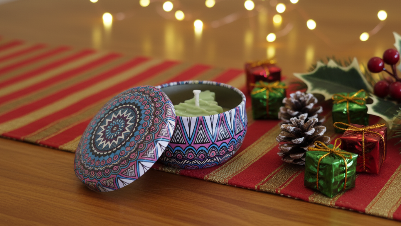 Velas artesanales aromáticas (100mL, 10 horas)