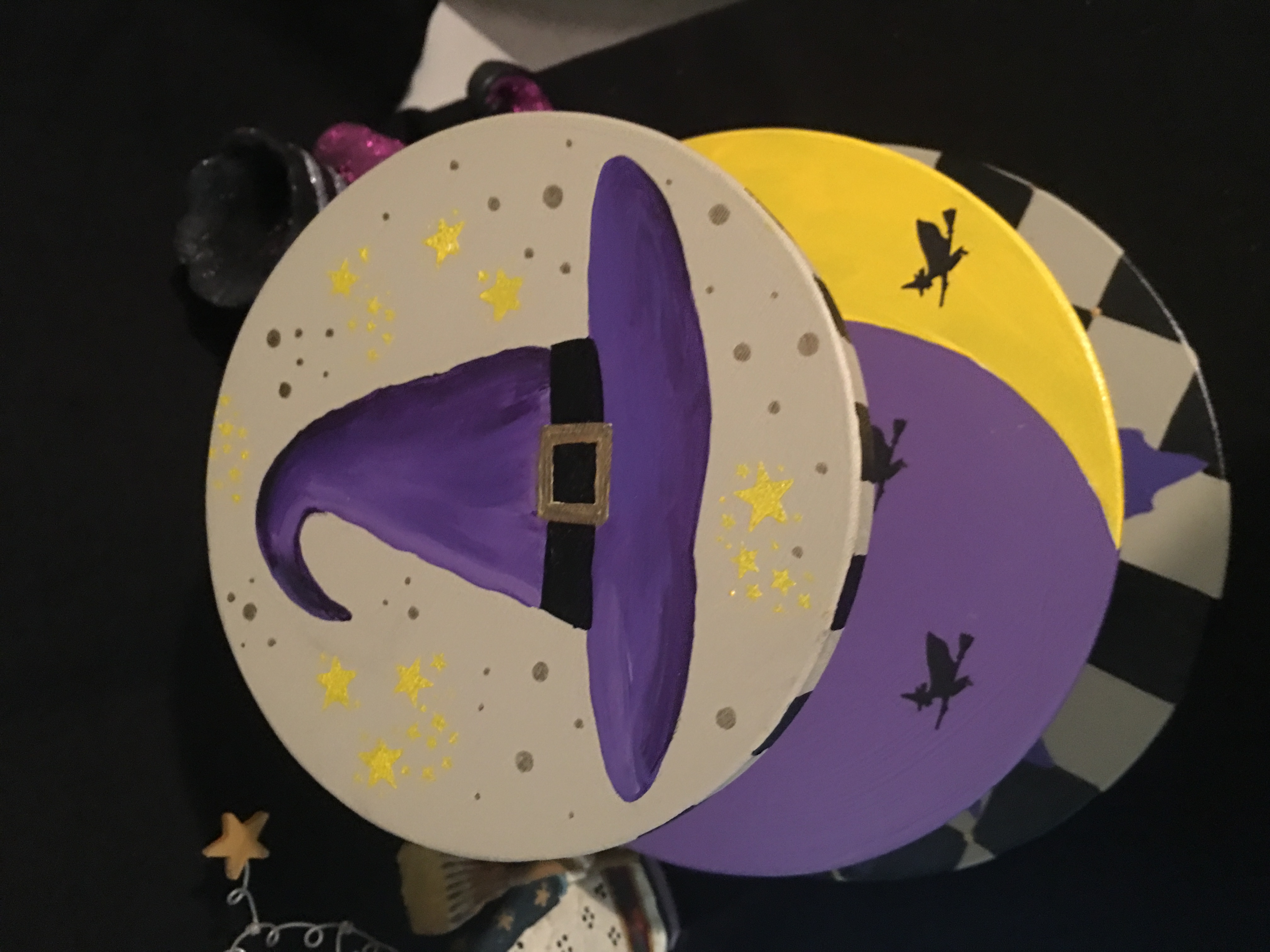 Halloween 3 tier revolving tray