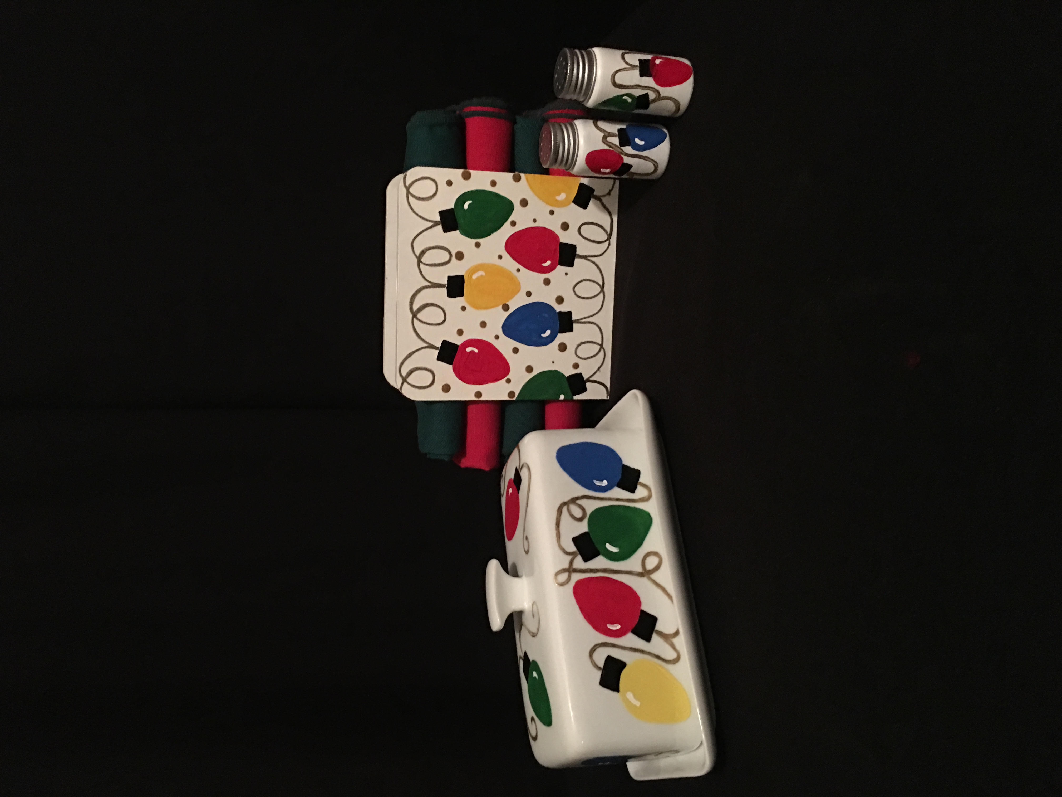 Christmas Lights 3 tier revolving tray