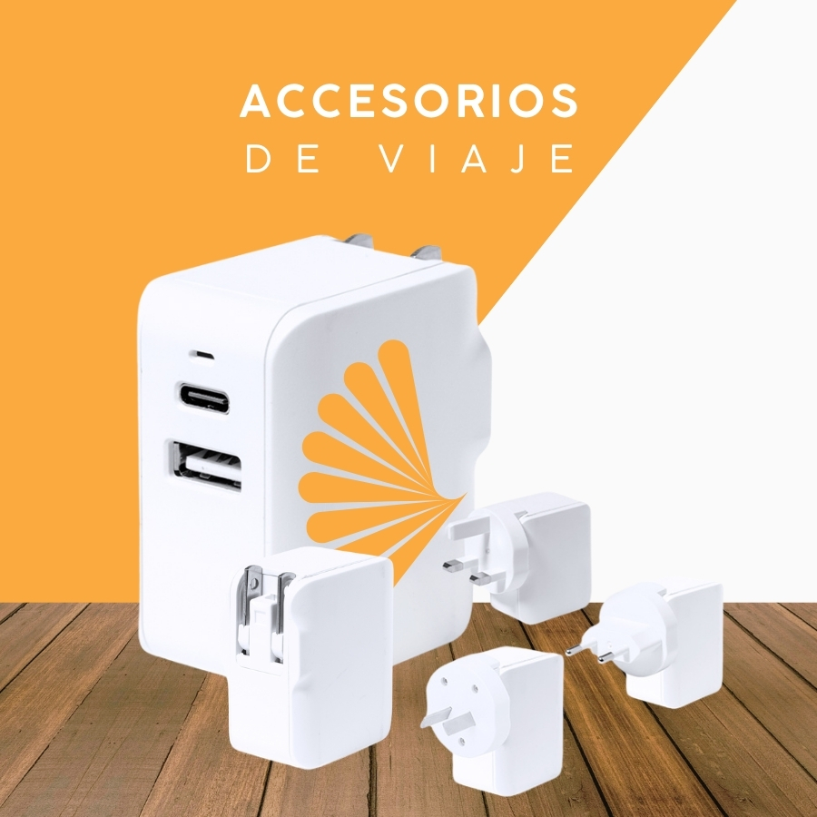 Adaptador universal para viajes con abanico feria