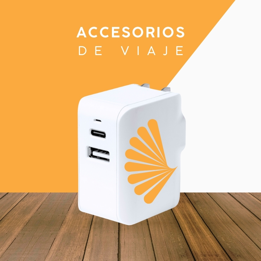 Adaptador universal para viajes con abanico feria