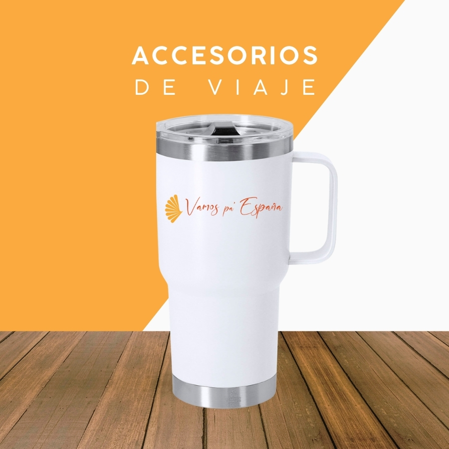 Taza térmica con logo de Vamos pa´ España
