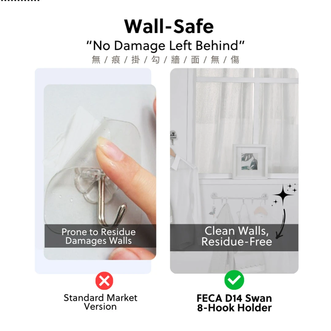 FECA D14/N14 Swan 8-Hook Holder
