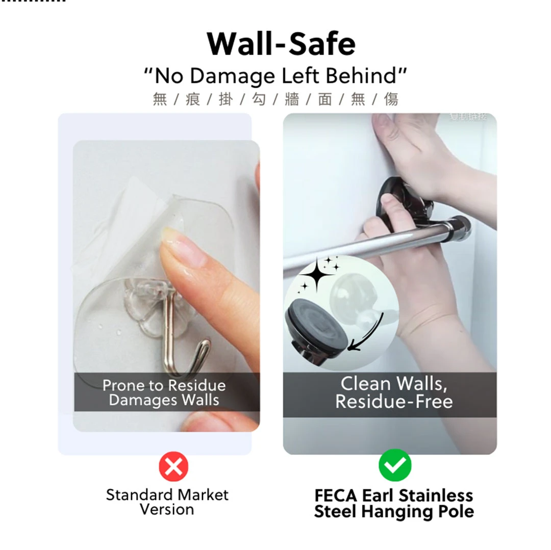 FECA E11 Earl Stainless Steel Hanging Pole