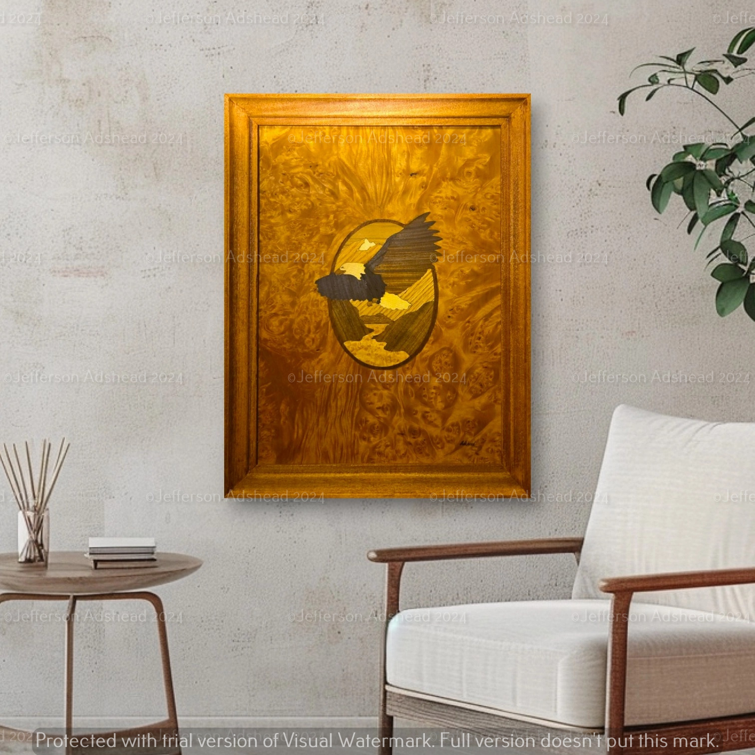 Mid-size Marquetry Art