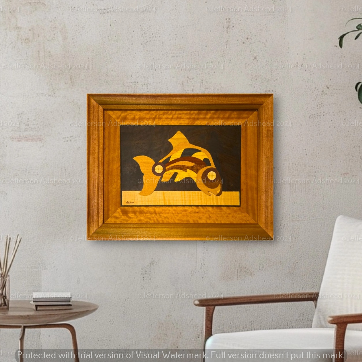 Small Size Wooden Framed Art