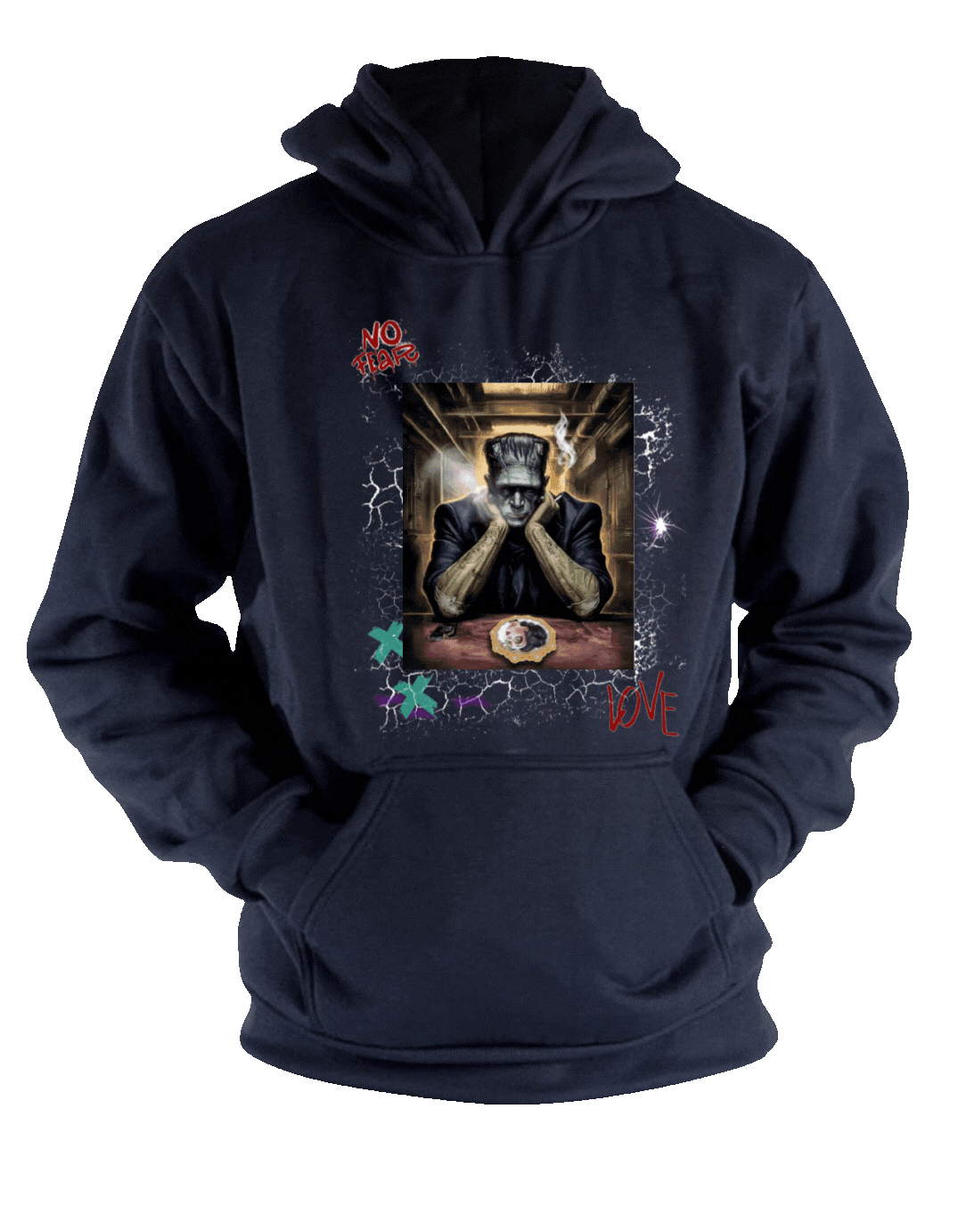 Frankenstein & Bride 3D Hoodie