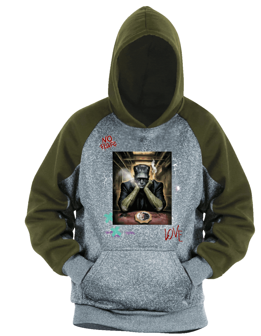 Frankenstein & Bride 3D Hoodie