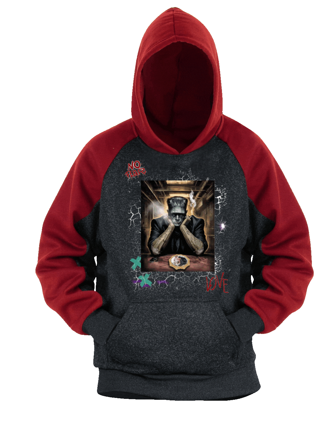 Frankenstein & Bride 3D Hoodie