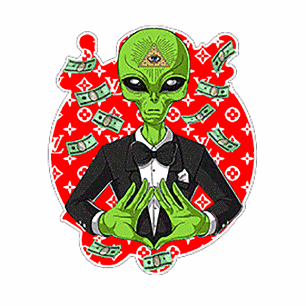 3D Stickers - Aliens