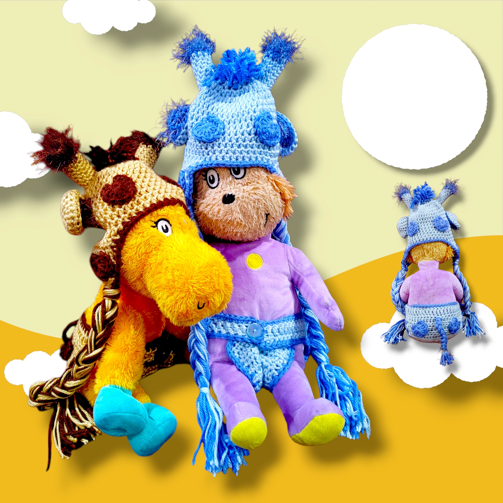 Knitted Giraffe outfit for newborn