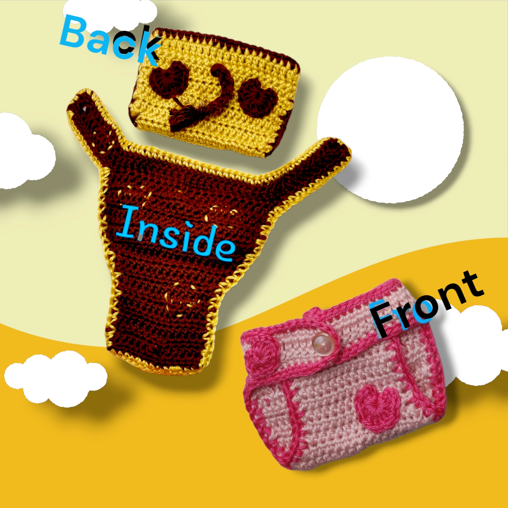 Knitted Giraffe outfit for newborn