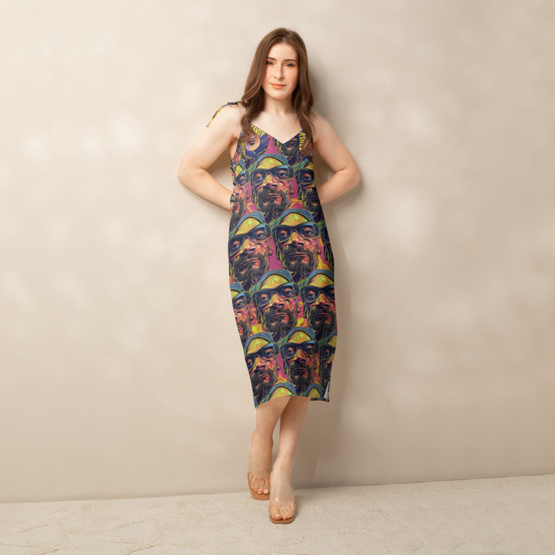 Tie-strap midi Snoop dress