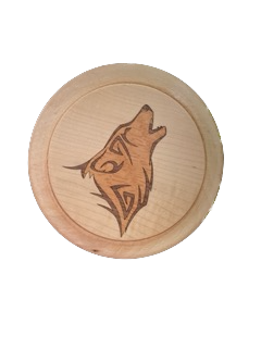 6" Round Wall Art Marquetry