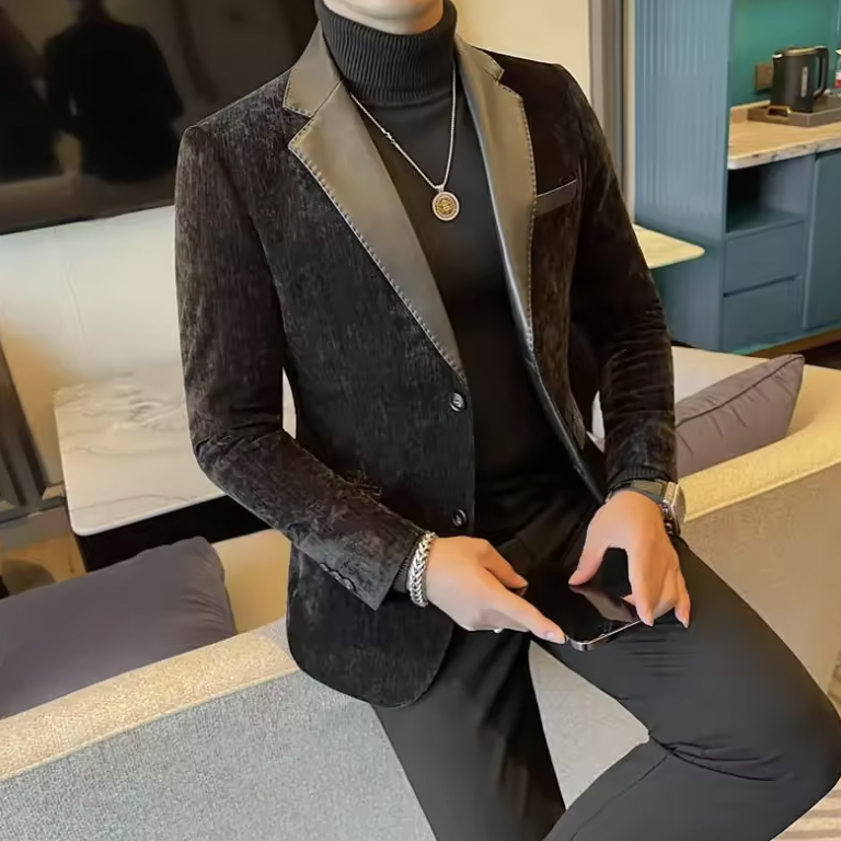 Men's Velvet Blazer