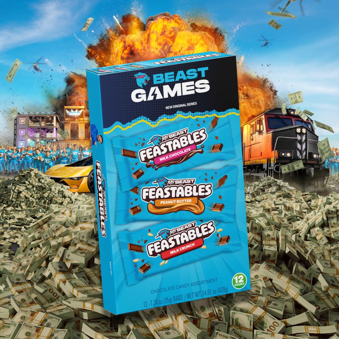 Feastables Beast Games Caja de barra de chocolate