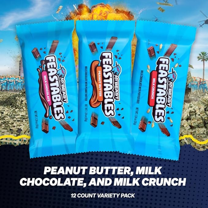 Feastables Beast Games Caja de barra de chocolate