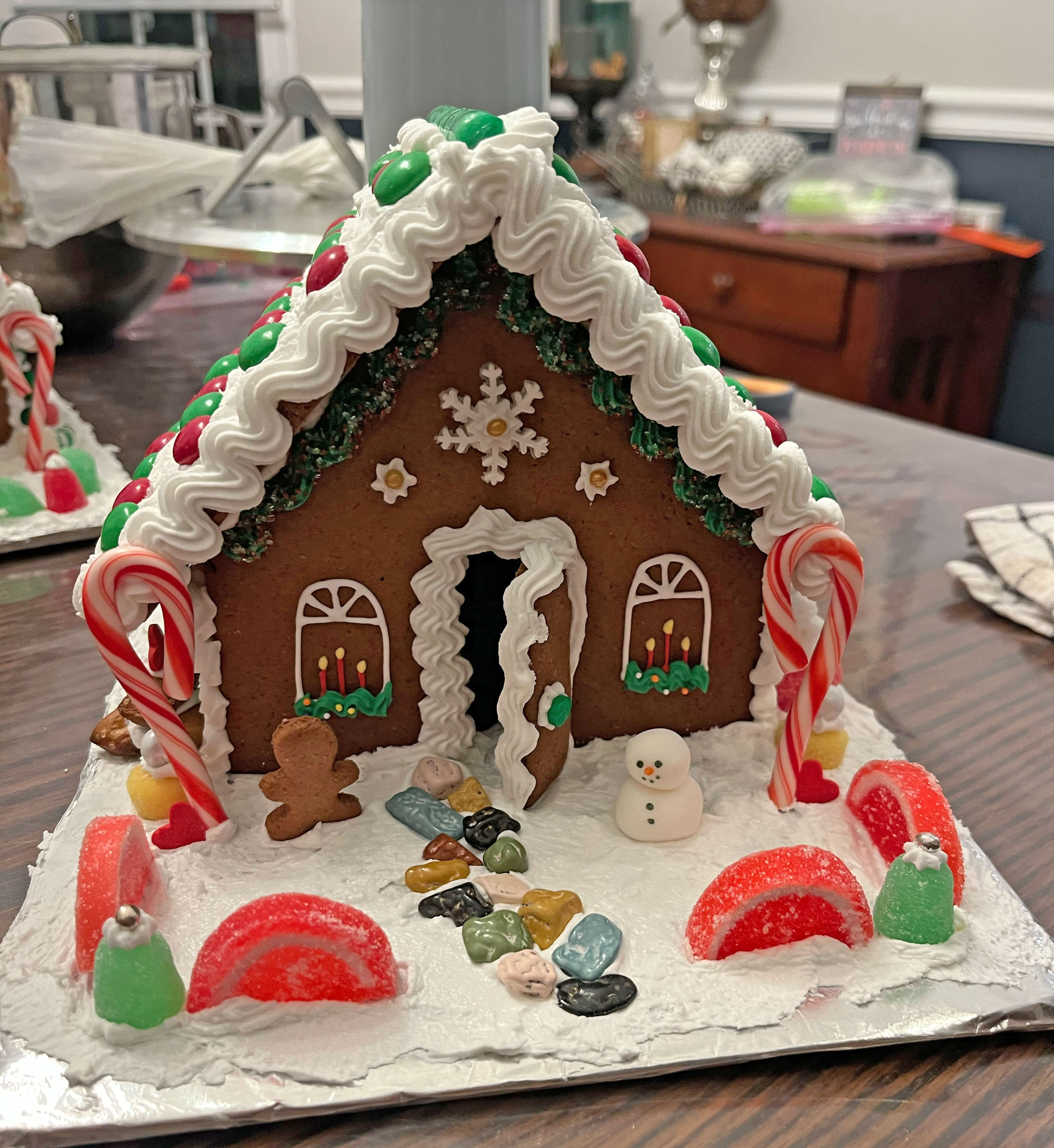 Medium Decorated Gingerbread House