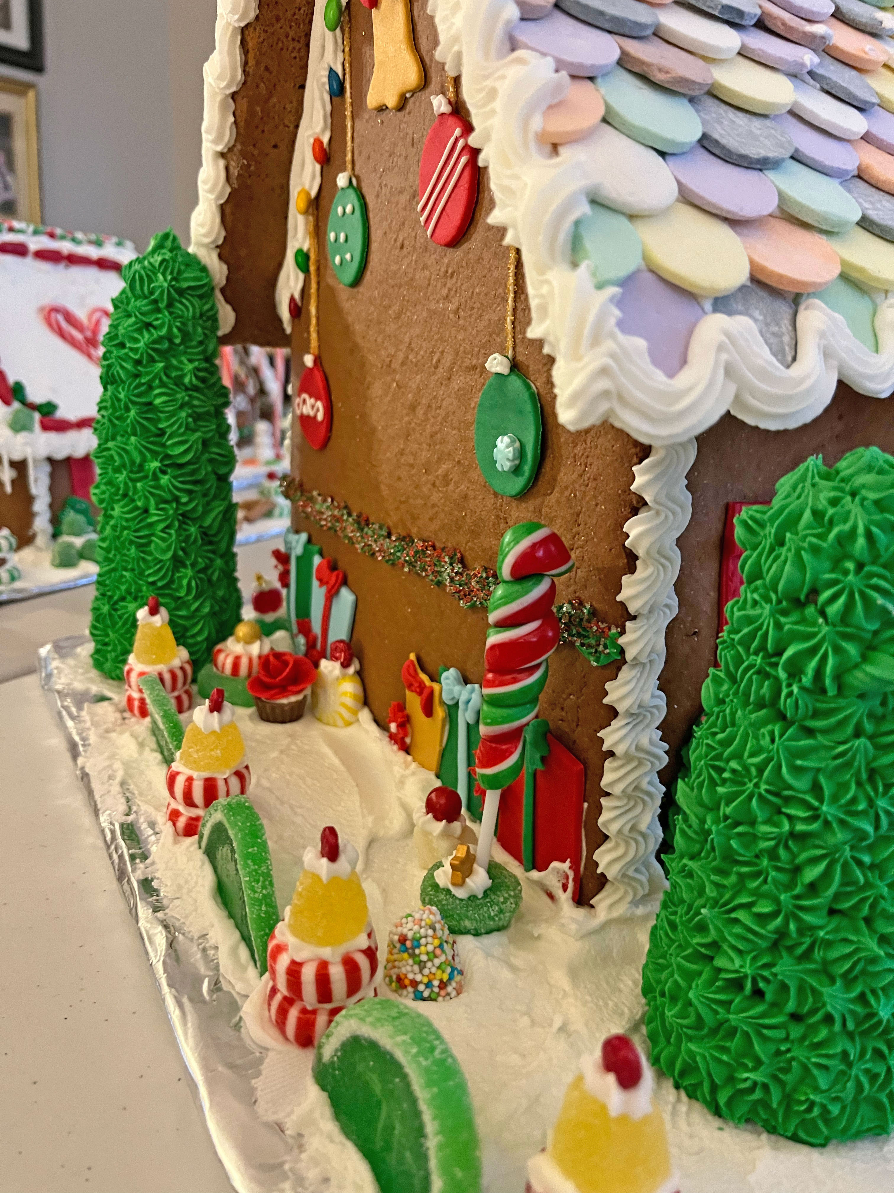 Extra Large Decorated Gingerbread House