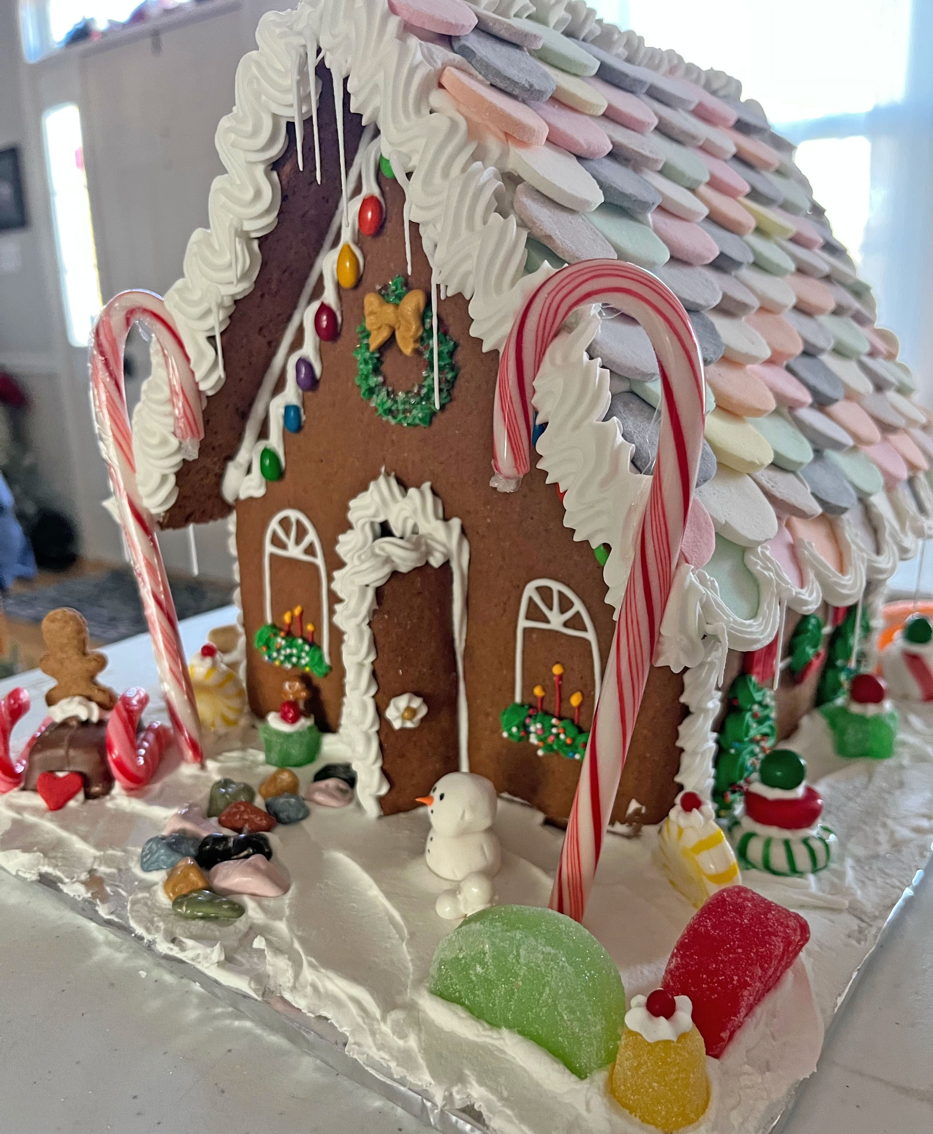 Large Decorated Gingerbread House