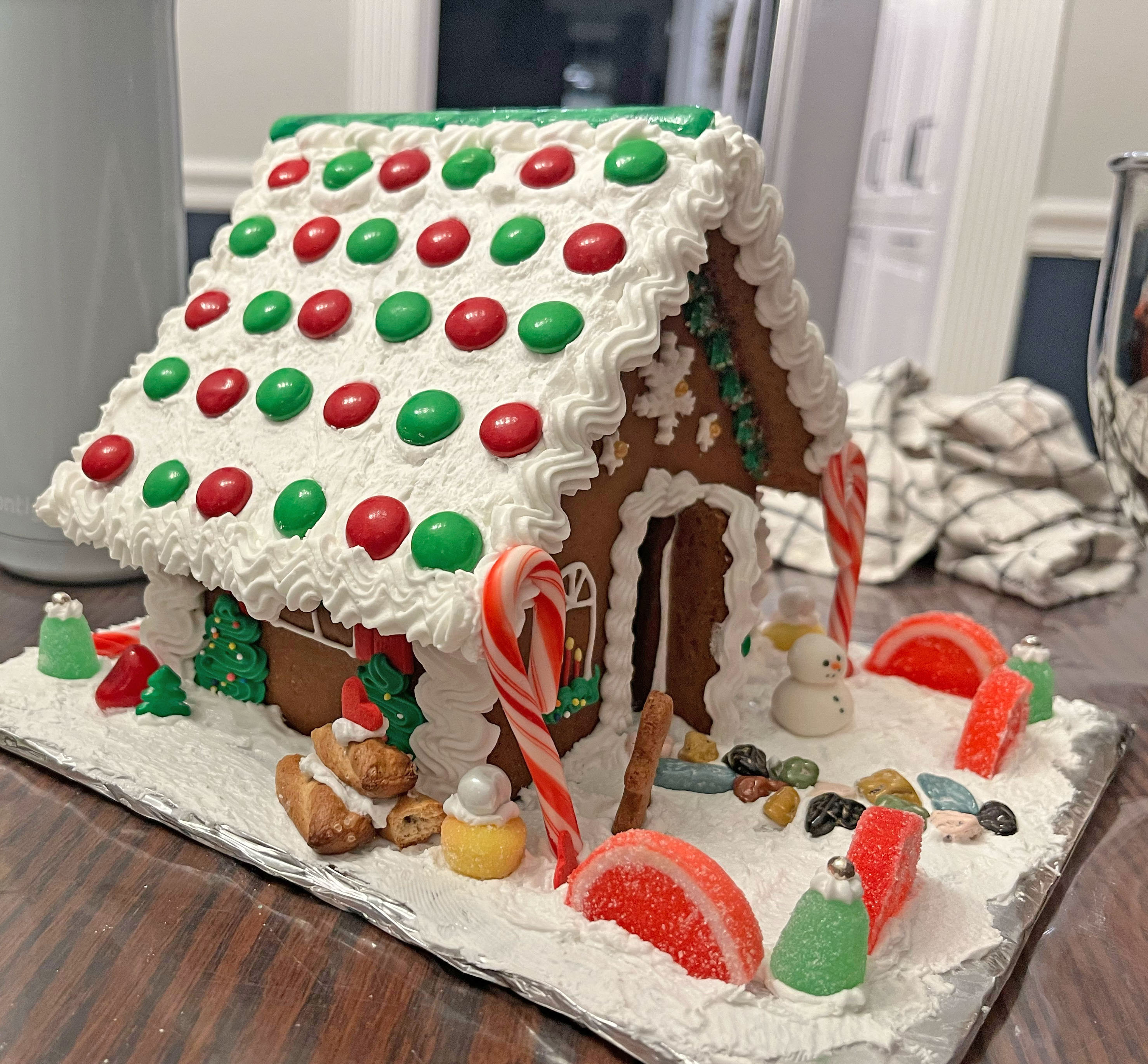 Medium Decorated Gingerbread House